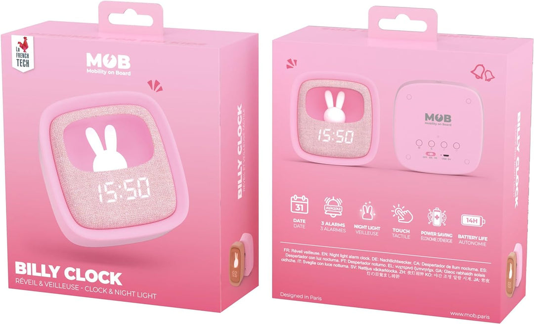 Mob Billy Clock and Light – Marshmallow