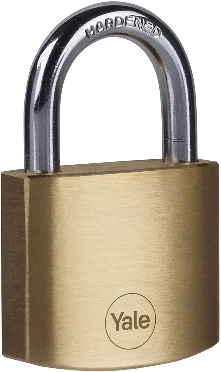 Yale - Y110B/40/122/6 Standard Security 40 mm Messing Vorhängeschloss, 6er Set 40mm - 6er-Pack Kunst