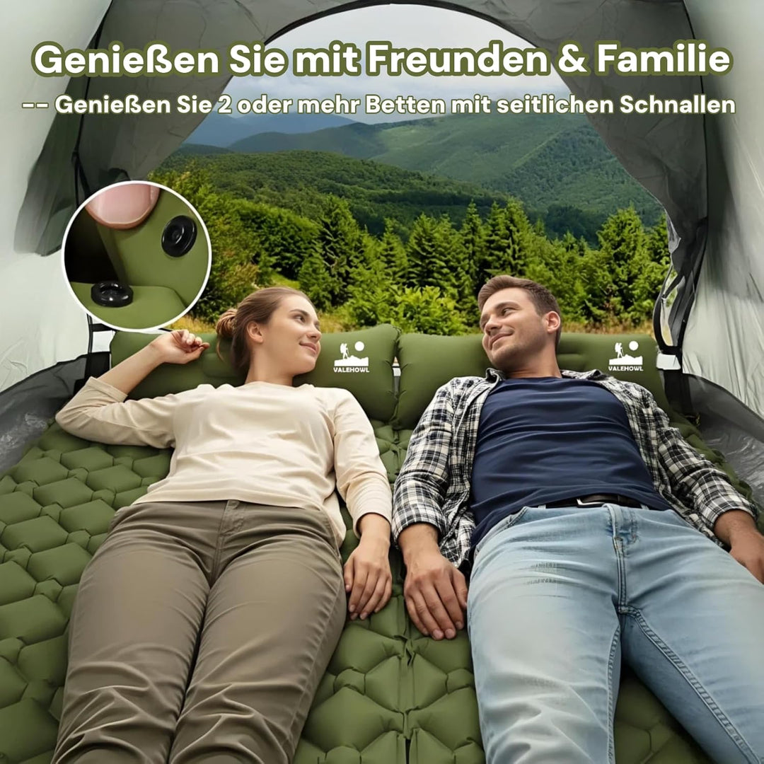 800g Ultraleichte Aufblasbare Isomatte für Camping – R-Wert 3,0 für 4 Jahreszeiten, Langlebige wasse