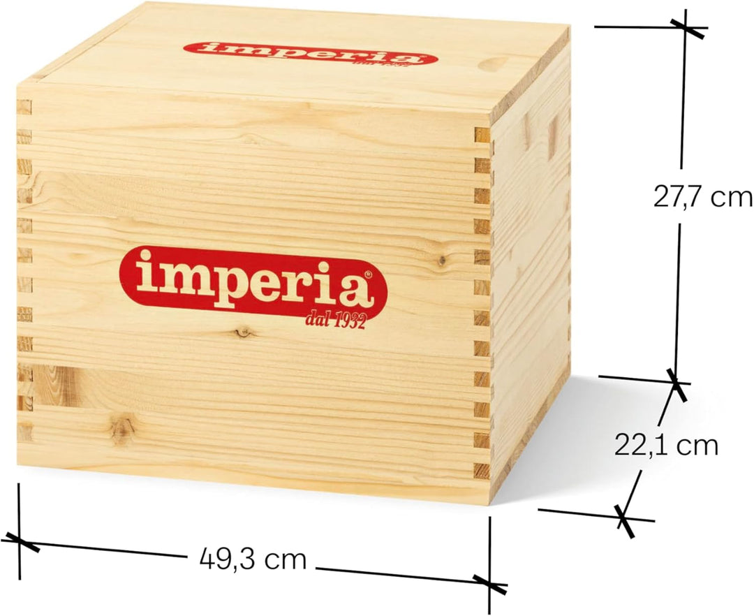 Imperia La Fabbrica Della Pasta Gourmet Line Grobe Nudelmaschine Geschenkset mit Zubehör 100% Made i