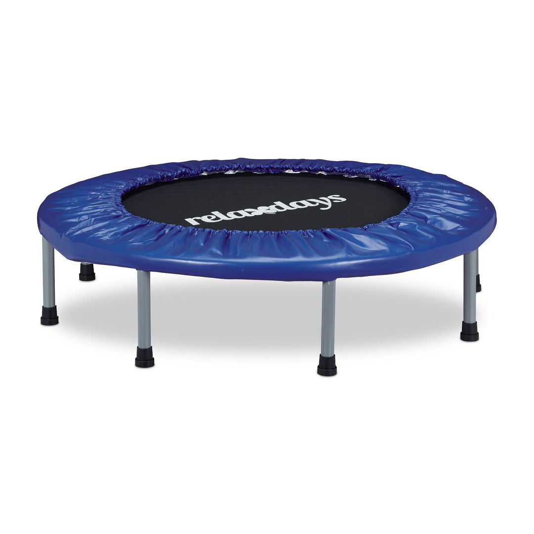 Relaxdays Indoor Trampolin, Ø 95 cm, faltbares Minitrampolin bis 100 kg, Sport & Gymnastik, Fitnesst