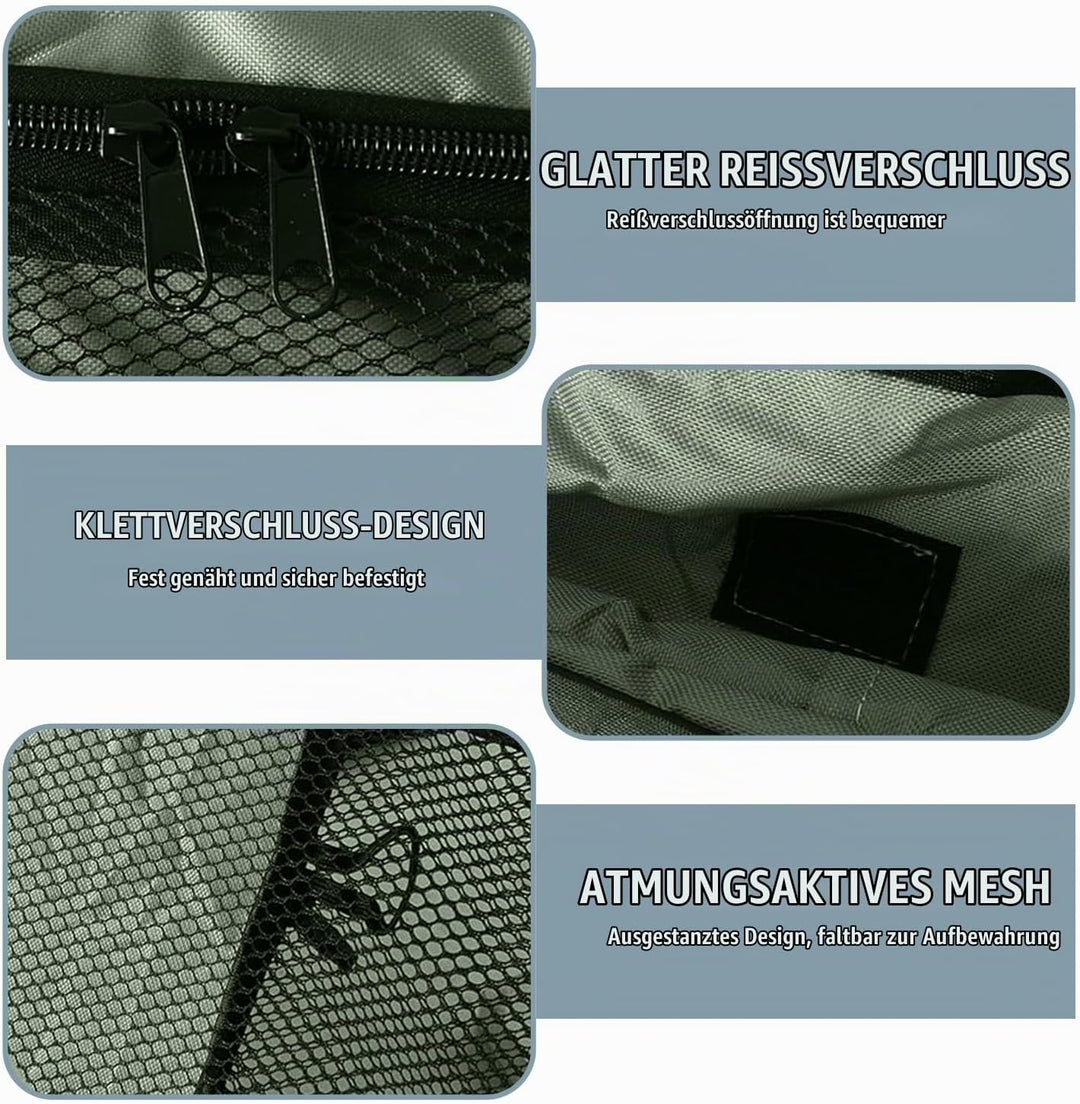 Hundebox Faltbar Hundetransportbox, 94 * 53 * 53 cm, Faltbar Katzen Transportboxen, stabile Transpor