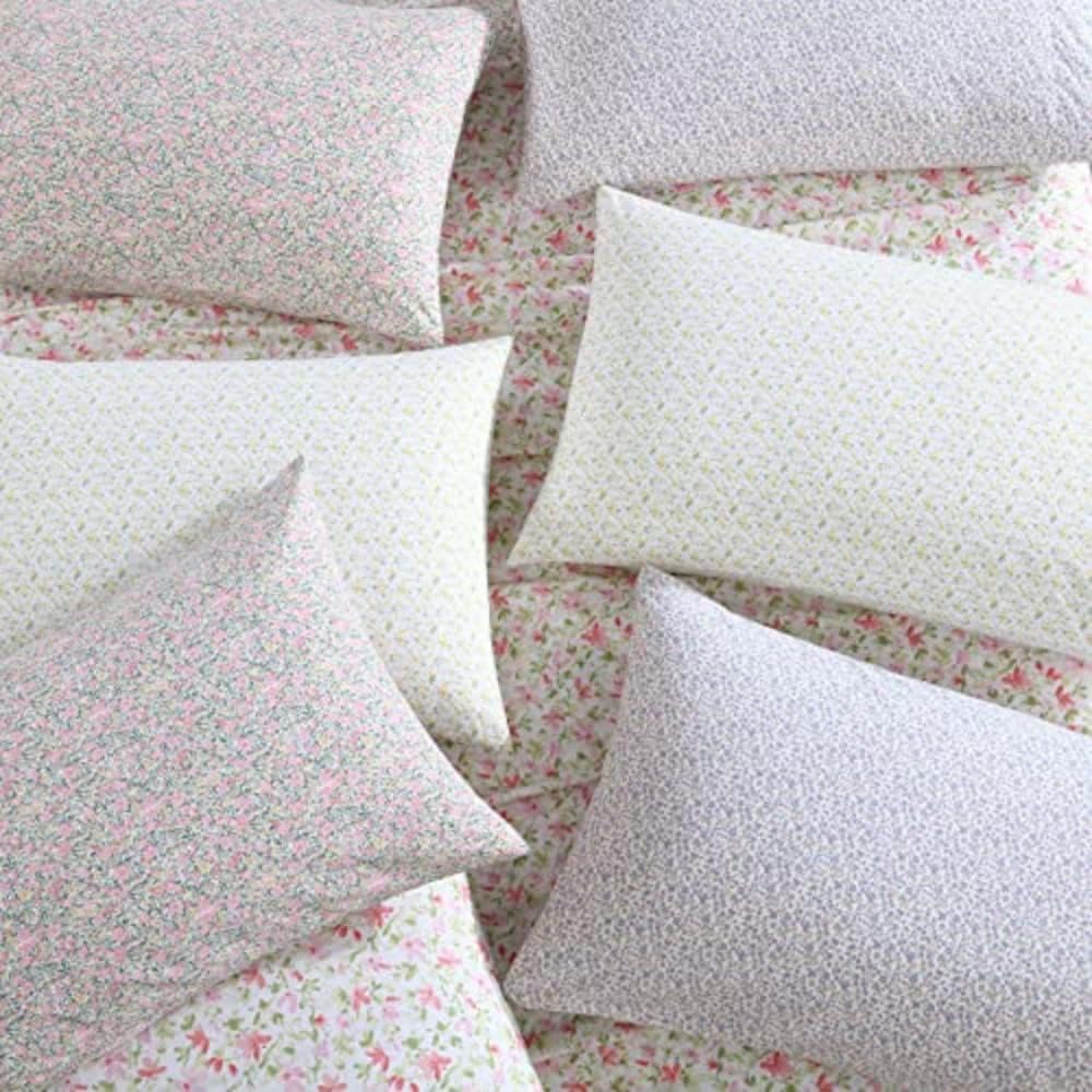 Laura Ashley - Bettwäsche-Set für King-Size-Betten, Baumwoll-Perkal-Bettwäsche-Set, knackige und Coo