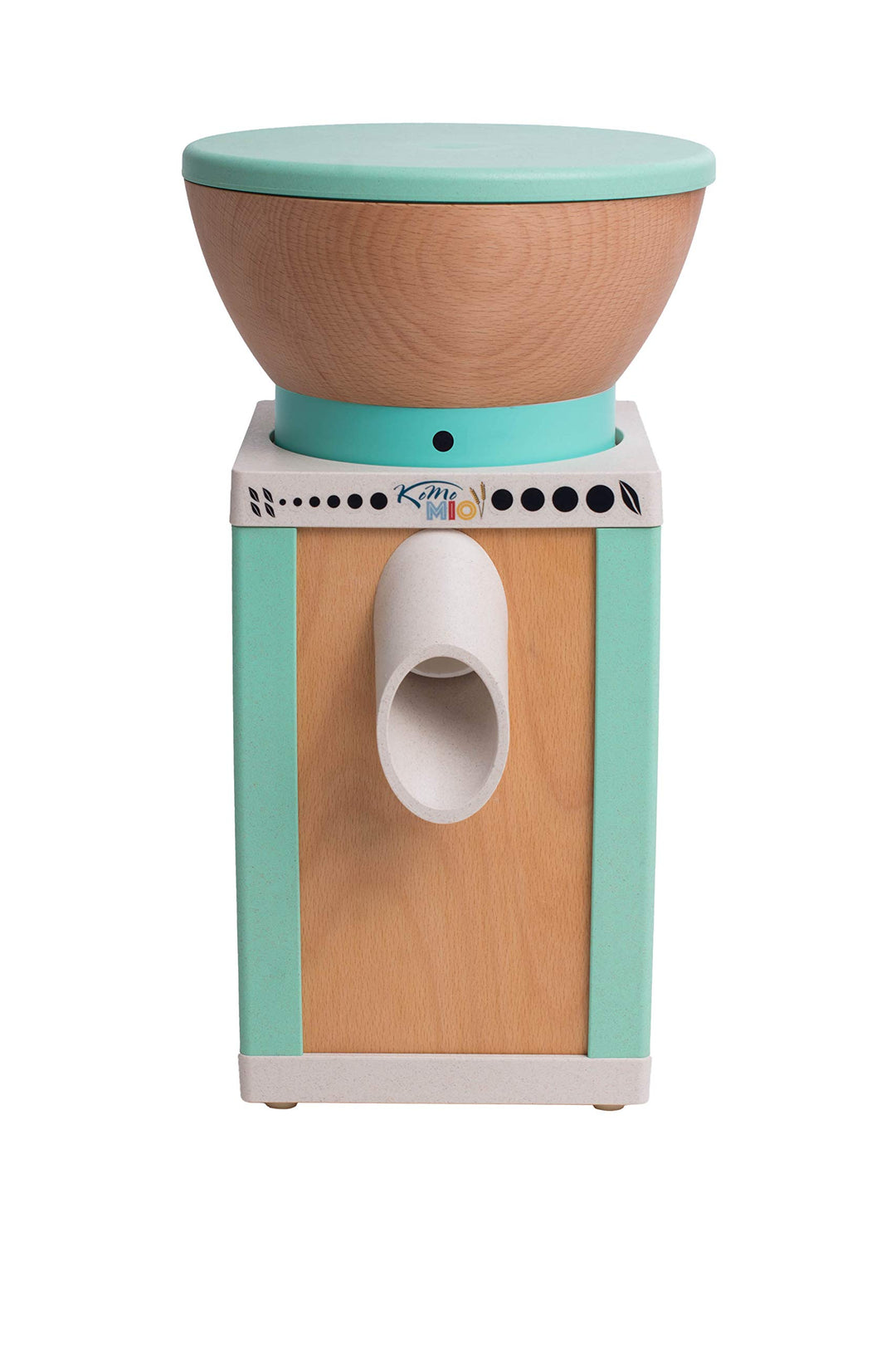 KoMo KoMoMio Getreidemühle grün (400 Watt, innovative Materialien) 16,5 x 16 x 37,5 cm