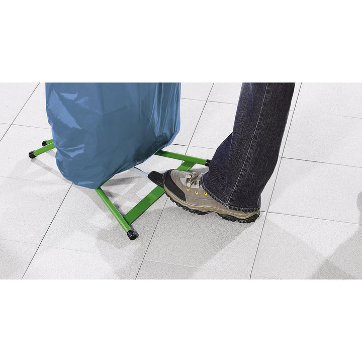 kaiserkraft | Müllsackständer | Standgestell | für Volumen 120 l | mit Pedal | Grün | Stahldeckel