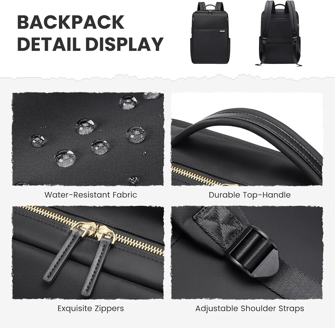 Rucksack Damen, Rucksack mit Laptop Fach 16 Zoll Herren Laptop Rucksack Wasserdicht, Schultasche Kle
