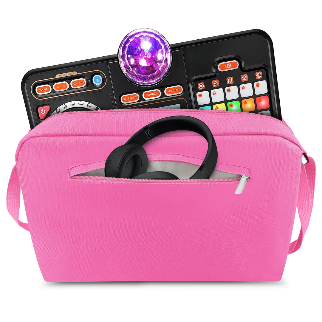 Annmore Tasche kompatibel mit Vtech Kidi DJ Mix Box, Pink Rosa, Rosa