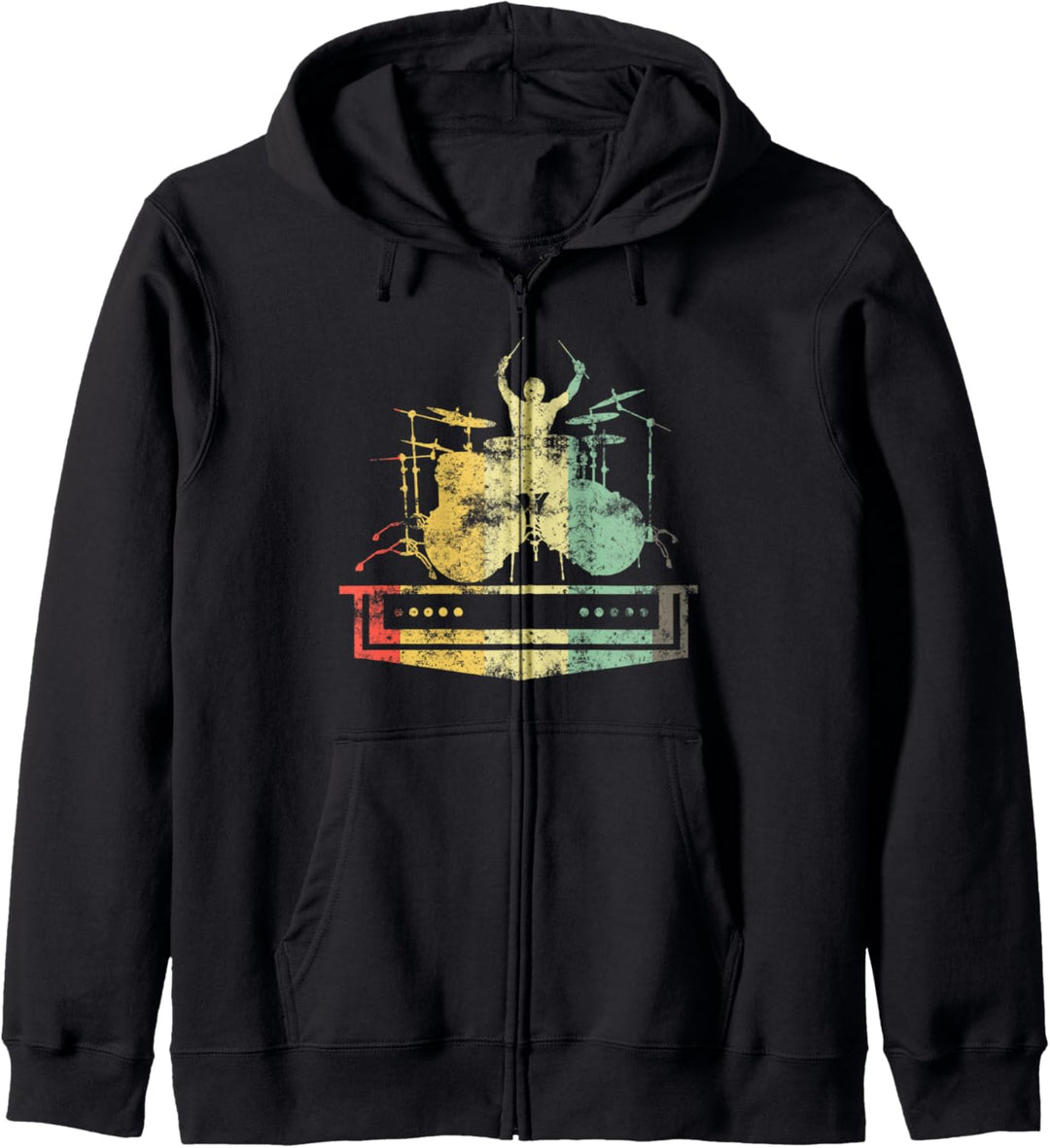 Schlagzeuger Drummer Musik Schlagzeug Kapuzenjacke