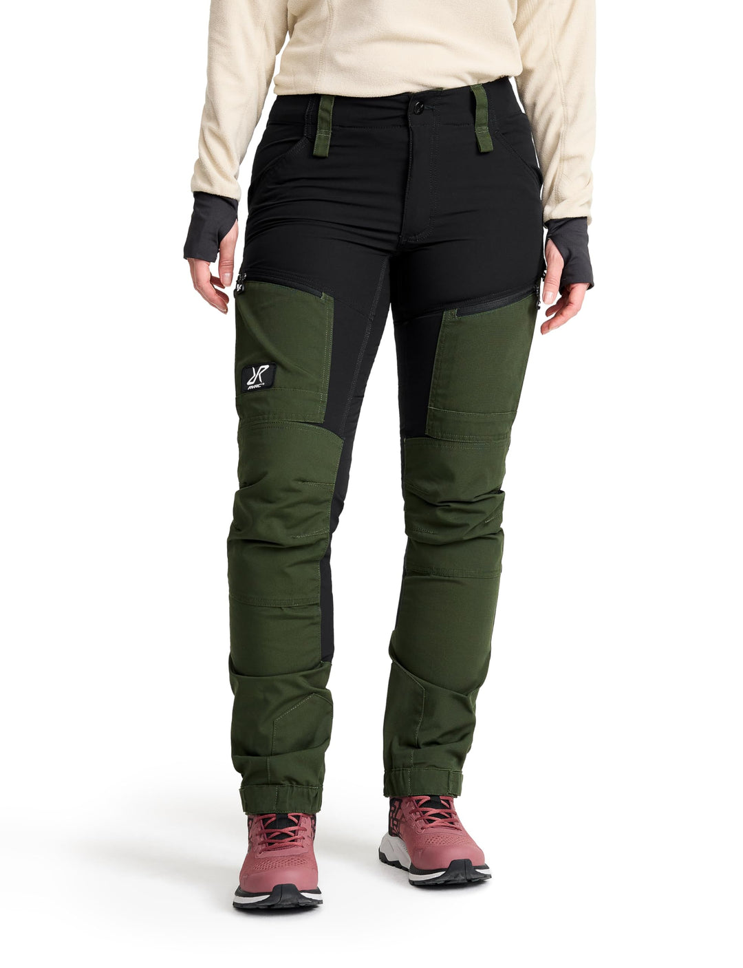 RevolutionRace Damen RVRC GP Pro Pants, Hose zum Wandern und für viele Outdoor-Aktivitäten L Forest