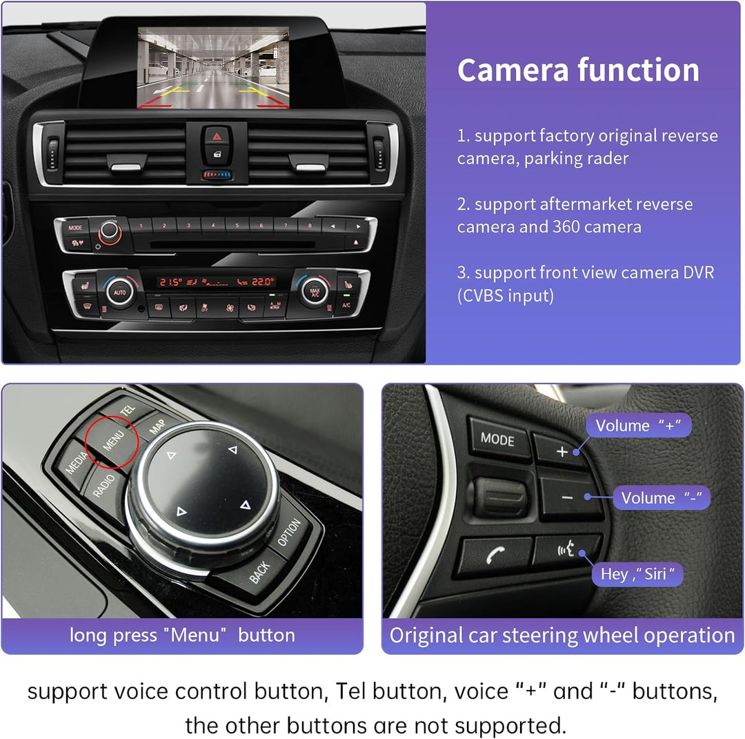 Road Top Wireless Carplay Retrofit Kit Decoder für BMW 1 2 3 4 Serie mit NBT System F20 F21 F22 F23