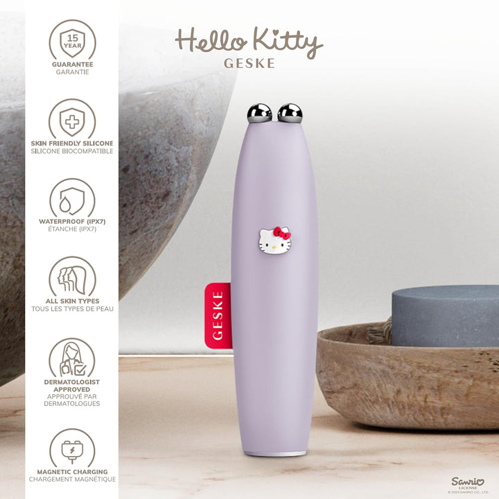 GESKE x Hello Kitty | SmartAppGuided™ MicroCurrent Face-Lift Pen | 6 in 1 | Skincare Tool mit Mikros