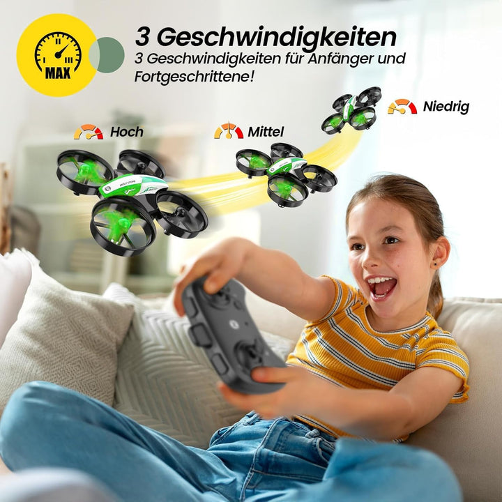 Holy Stone HS210 Mini Drohne für Kinder, RC Quadrocopter Helikopter Ferngesteuert mit 3 Akkus 21 Min