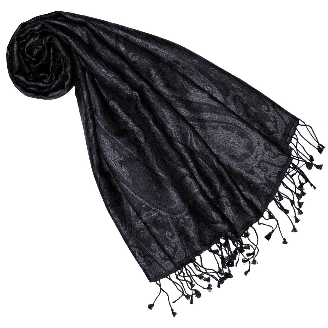 Lorenzo Cana Pashmina Damen - Schal Schaltuch jacquard gewebt 100% Seide Paisley Muster Seidenschal