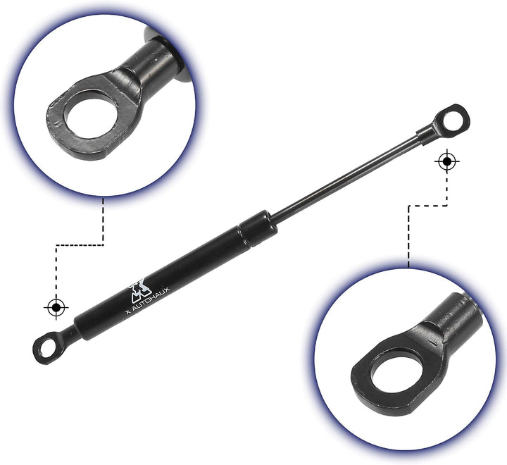 X AUTOHAUX 2Stk Universal Gasdruckfeder 178N Schwarz Für Heckklappe | Metall, Erweiterte Länge 25.4c