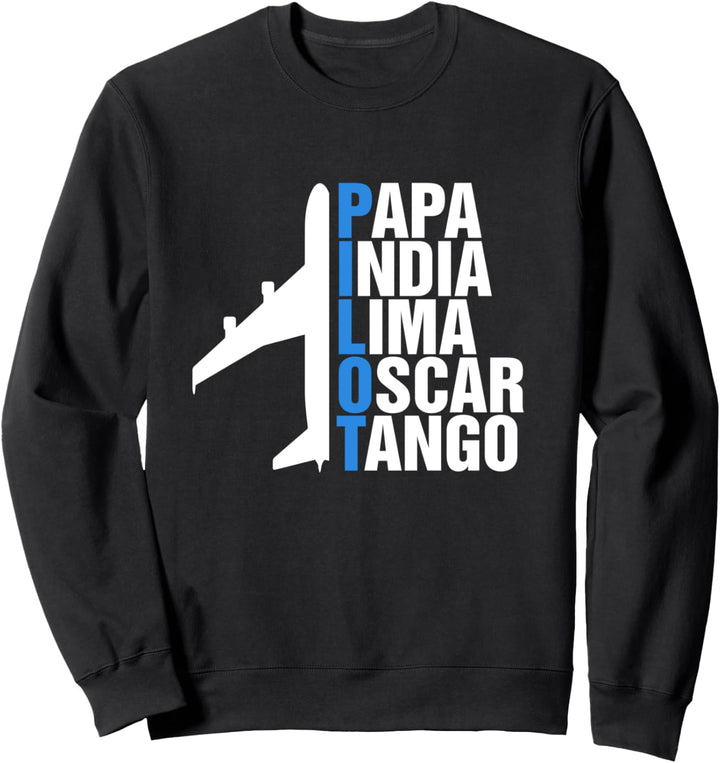 Flugzeug Pilot Kapitän - Luftfahrt Flugsport Piloten Flieger Sweatshirt