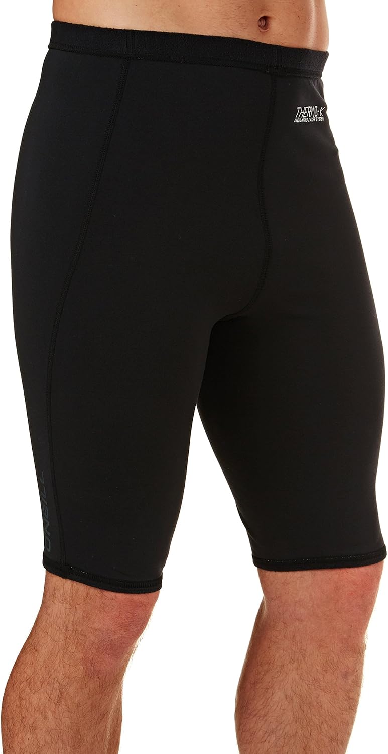 O';Neill Thermo-X Thermo-Segeln Bootfahren Wassersport Shorts Schwarz - Easy Stretch Thermofutter Sc