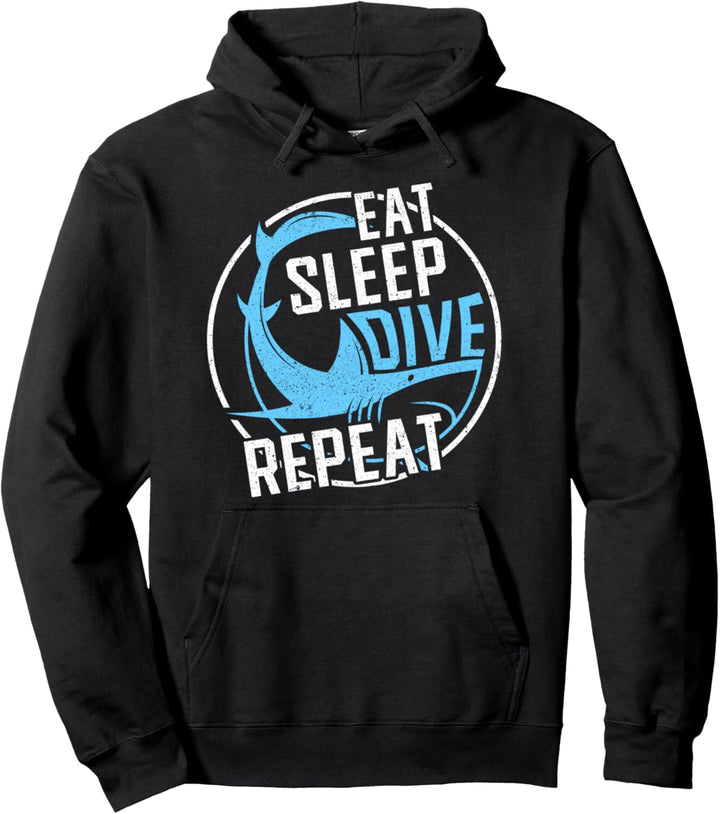 Eat Sleep Tauchen Repeat Diving Taucher Pullover Hoodie