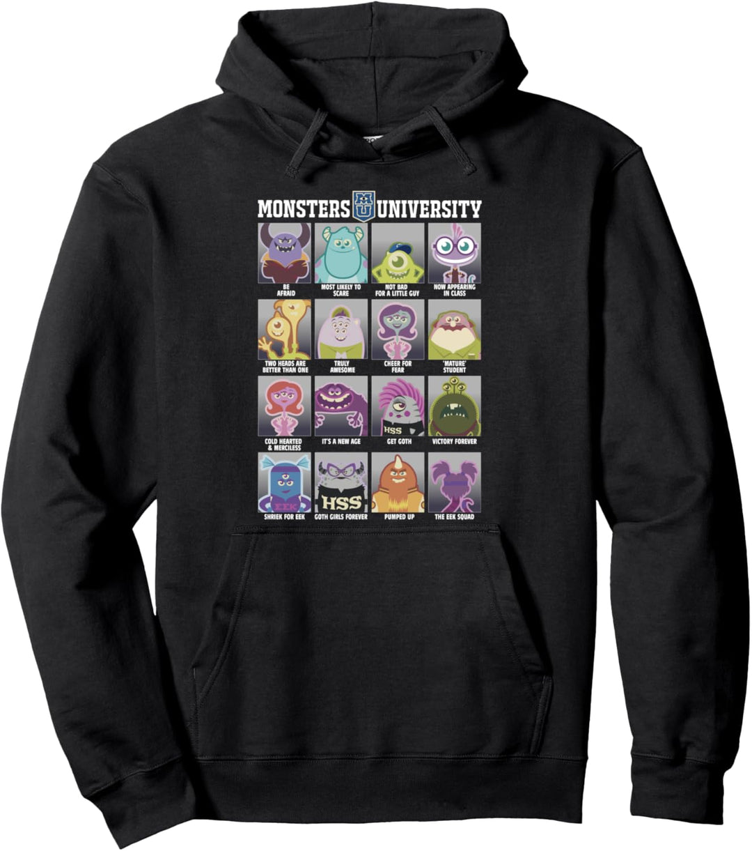 Disney Pixar Monsters University Class Photos Pullover Hoodie