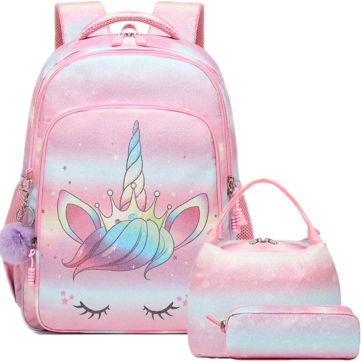 Jumpopack Schulrucksack Kinder Einhorn Schulranzen Kinderrucksack Regenbogen Kinder Schultasche Schu