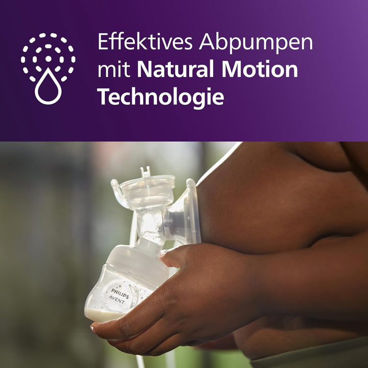 Philips AVENT Doppelmilchpumpe Premium - mit Natural Motion Technologie, wiederaufladbarem Akku, Tim