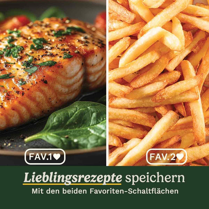 Cuisinart XXL Air Fryer, ohne PFAS, Kochen ohne Chemikalien, Airfryer, Braten, Grillen, Gebäck, Dehy