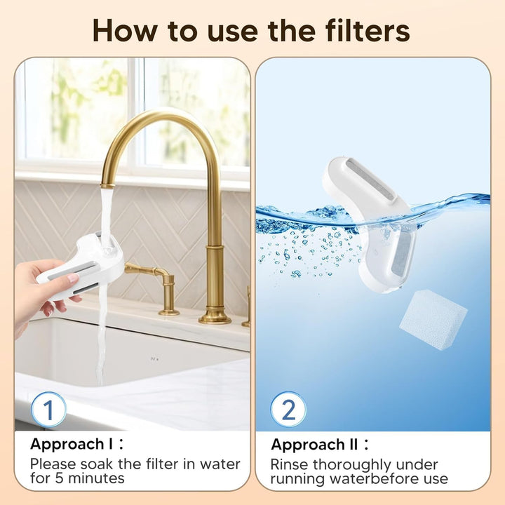 Kittyspout Filter für Trinkbrunnen, Ersatzfilter für 8L/270 oz grossen Hundebrunnen, 8er-Pack Filter