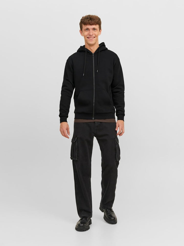 JACK &amp; JONES Herren Jjebradley Sweat Zip Hood Noos Sweatshirtjacke L Turbulence, Smart casual L Turb