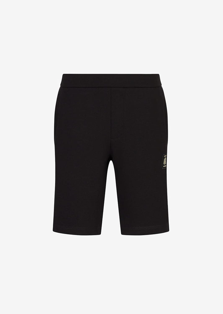 Armani Exchange Herren Icon, Side Logo Patch, Fronttaschen, Bermuda Shorts XS Schwarz, XS Schwarz