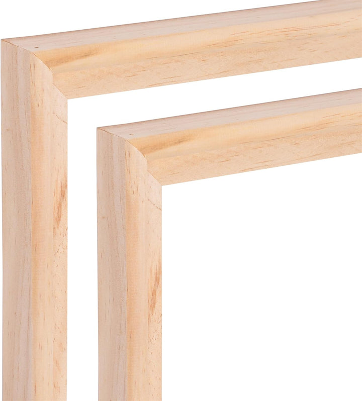 2 SCHATTENFUGENRAHMEN für KEILRAHMEN 60x80cm | Schattenfugen Bilderrahmen für Leinwände auf Keilrahm