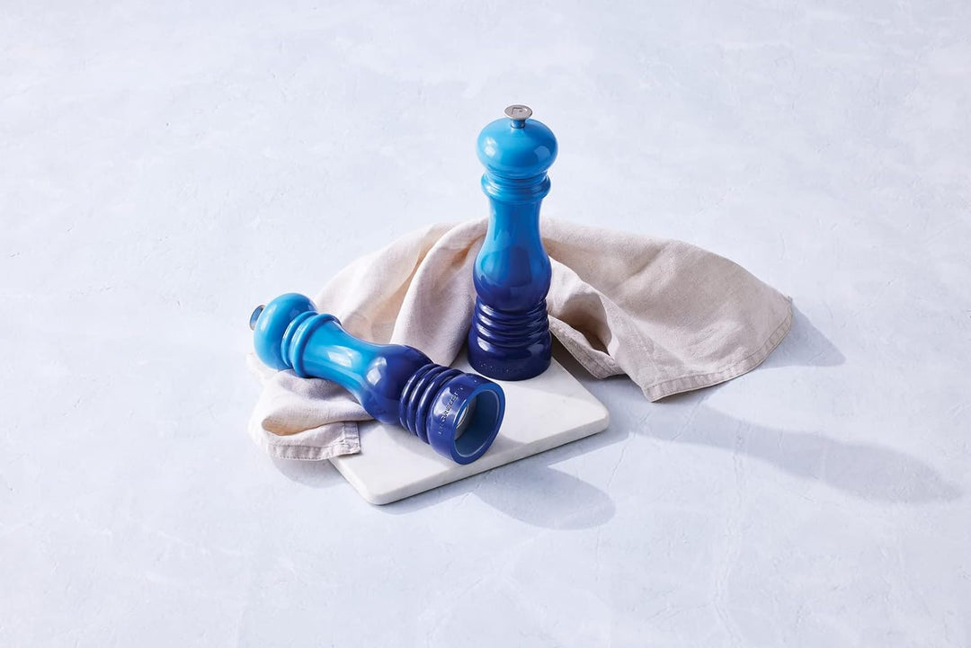 Le Creuset Pfeffermühle, ABS-Kunststoff, 6,2 x 6,2 x 20,8 cm, Keramik-Mahlwerk, Azure, 9600190022000