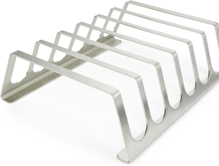 Edelstahl Rippchenhalter | RibRack - für 6 rundum knusprige Spareribs vom Grill & Backofen Rippchen-