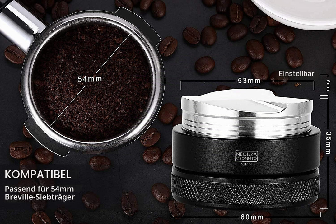 NEOUZA Kaffeeverteiler 53 mm, Kompatibel Mit 54mm Breville Siebträger, Espressoverteiler (53mm), 53
