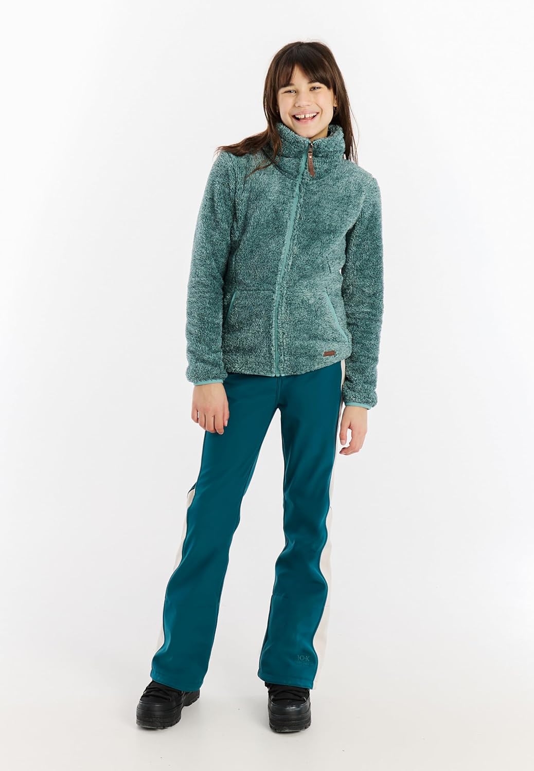Protest Mädchen Oberteil Mit Durchgehendem Reissverschluss RIRI JR 104 Glacial Blue, 104 Glacial Blu