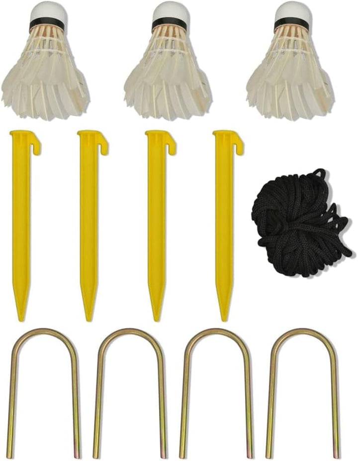 vidaXL Badmintonnetz Set mit 3 Bälle Federballnetz Volleyballnetz 300/500x155 cm 300 x 72 cm, 300 x