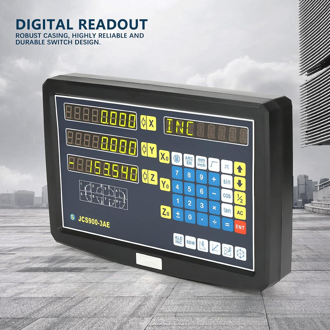 EVTSCAN 3 Axis 10 ″ LCD Digital Readout Console, DRO System für Drehmaschinen, Fräsmaschinen, Schlei