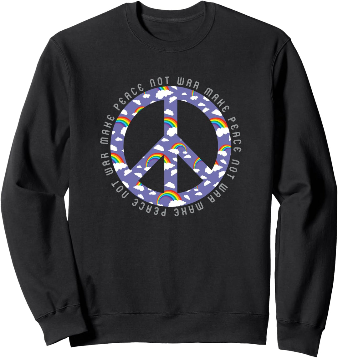 Make Peace Not War - Peace Zeichen - Friedenszeichen Sweatshirt