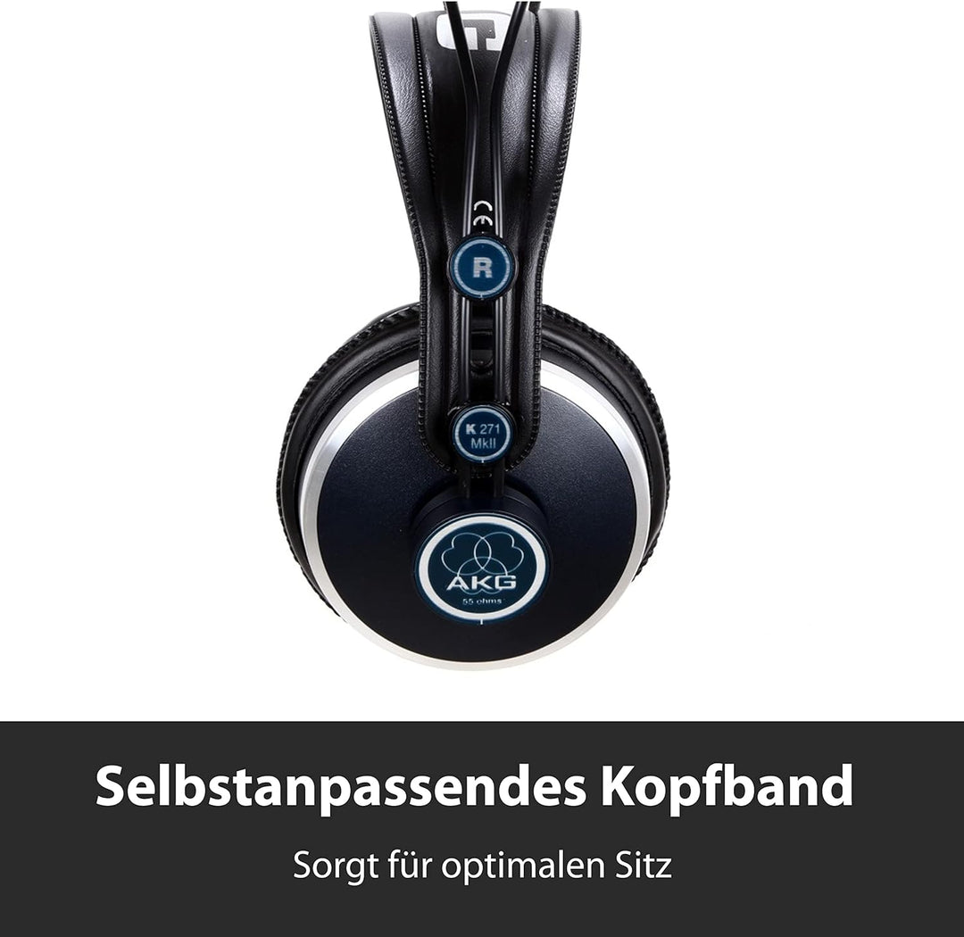 AKG K271 Geschlossener Over-Ear-Kopfhörer, Schwarz K271 - geschlossener Single, K271 - geschlossener