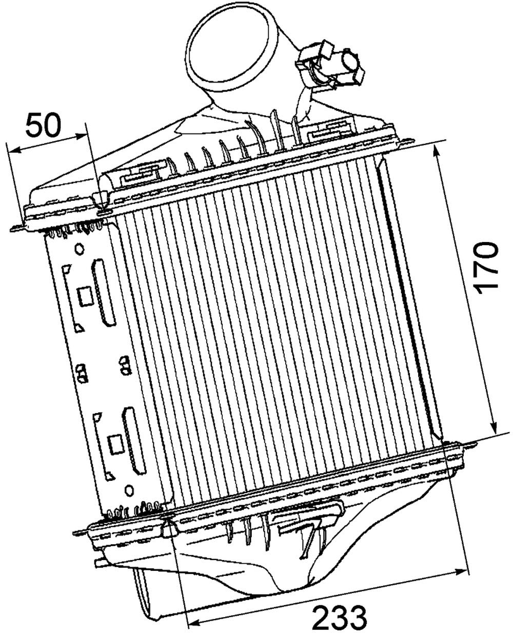 MAHLE CI 174 000P Ladeluftkühler BEHR PREMIUM LINE