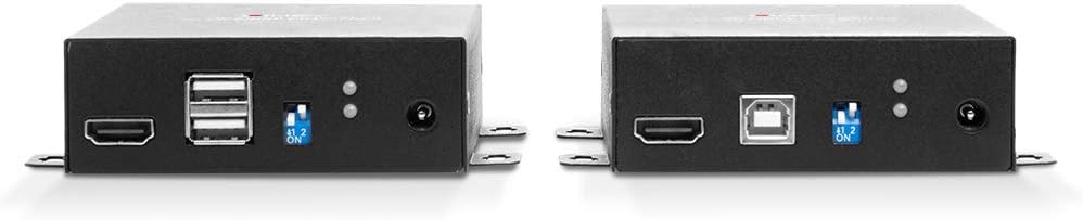 LINDY 300 m Glasfaserkupplung, HDMI 18 G & USB KVM Extender