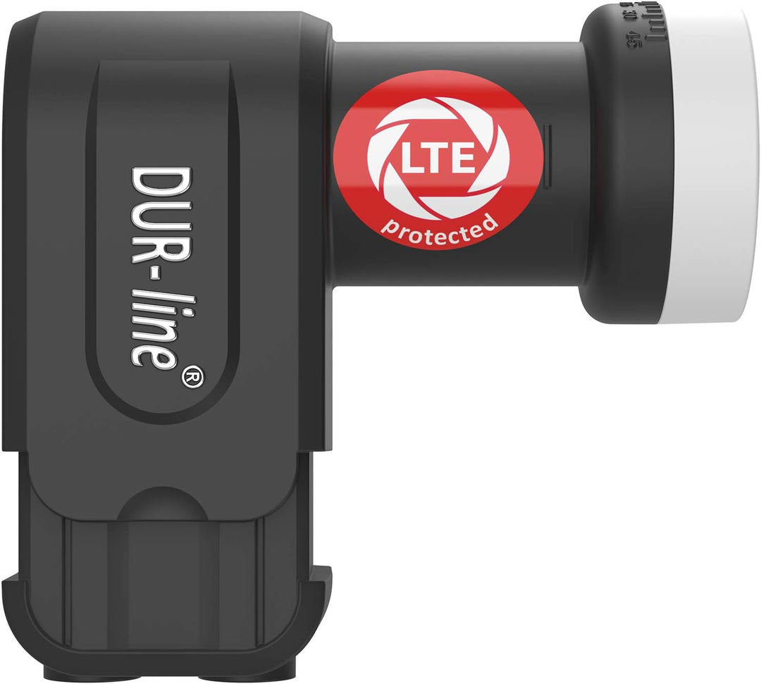DUR-line +Ultra Twin LNB - 2 Teilnehmer schwarz - mit LTE-Filter [ Test SEHR GUT *] 2-Fach, digital