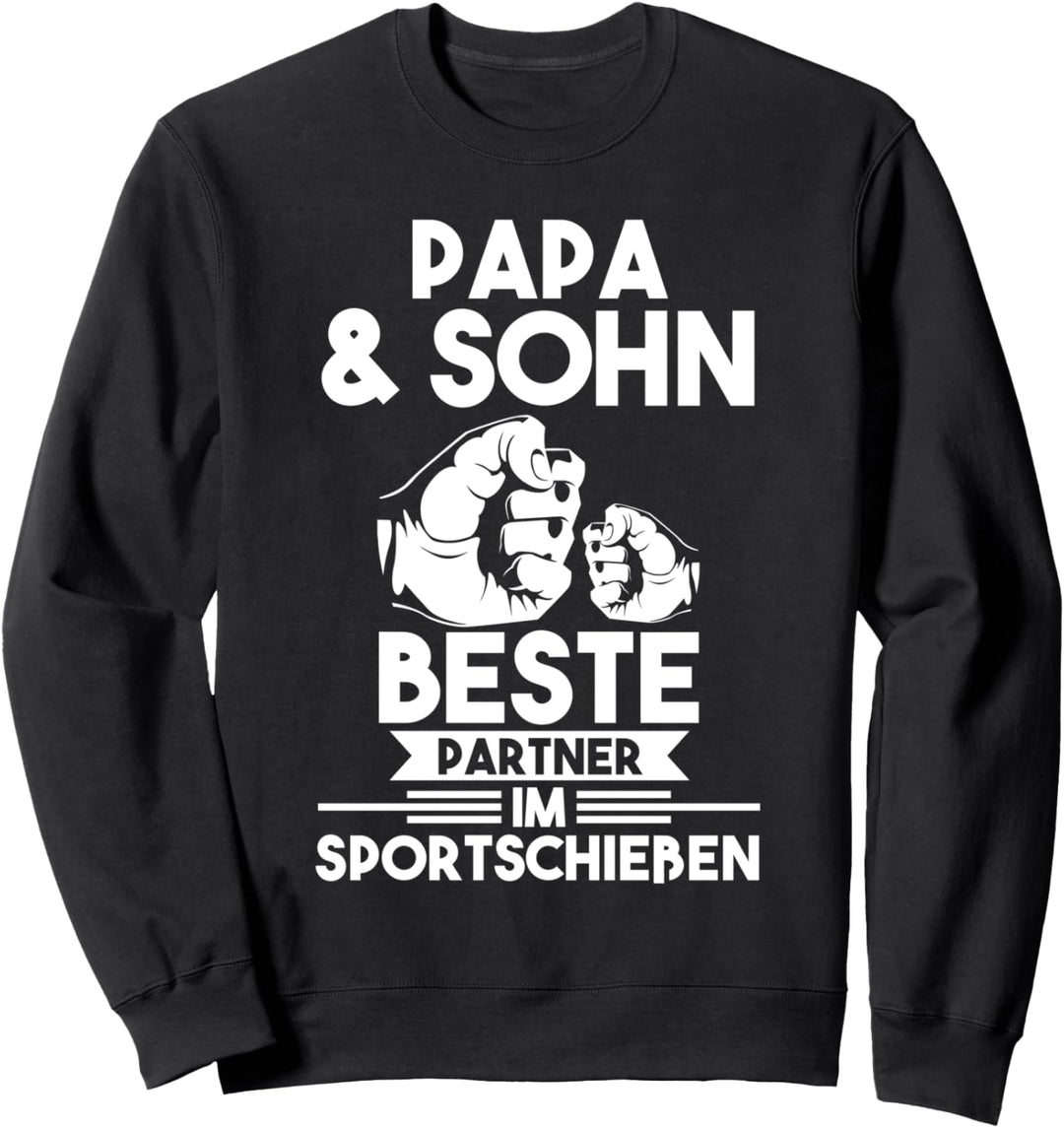 Papa und Sohn Sportschiessen Sweatshirt
