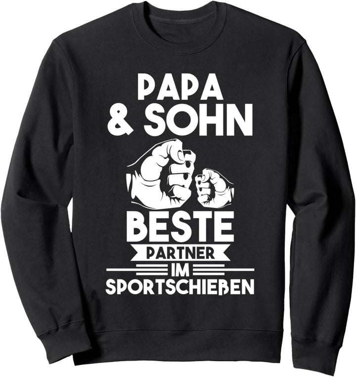 Papa und Sohn Sportschiessen Sweatshirt