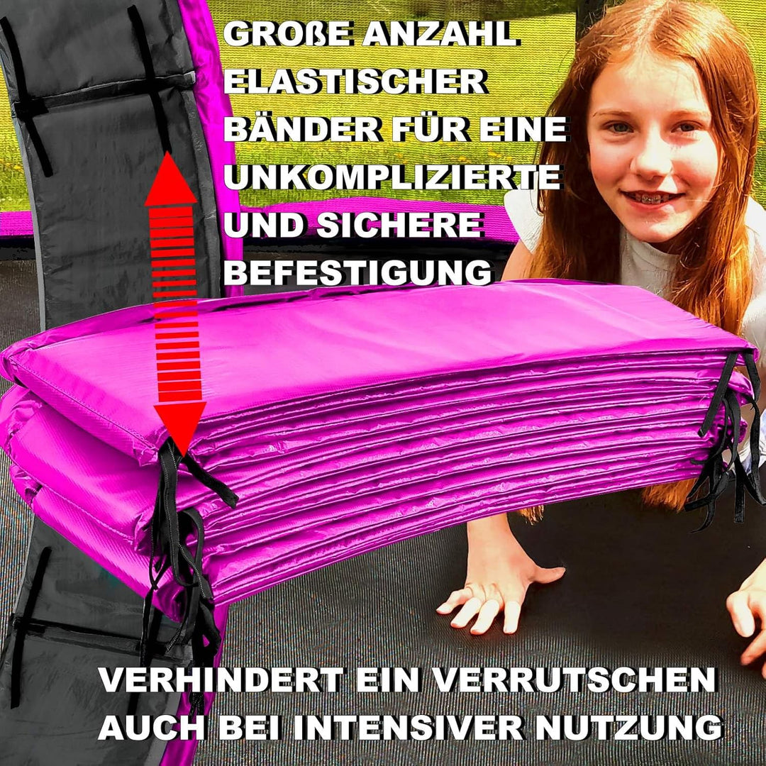 Baunsal® Trampolin Randabdeckung Ø 183 244 250 275 300 305 335 366 370 396 400 427 430 457 460 487 4