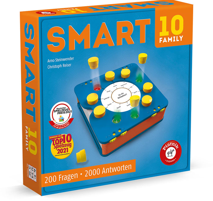 Piatnik PIA07188 Smart 10 Family | Das revolutionäre Alleswisser Brettspiel I besonderen Art Quizspi