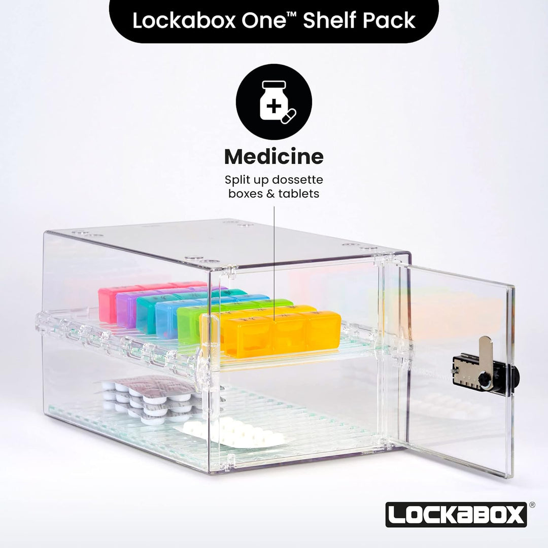 Lockabox One™ Regalpaket 2.0 | Herausnehmbare Einlegeböden und Bodeneinsätze für mehr Flexibilität u