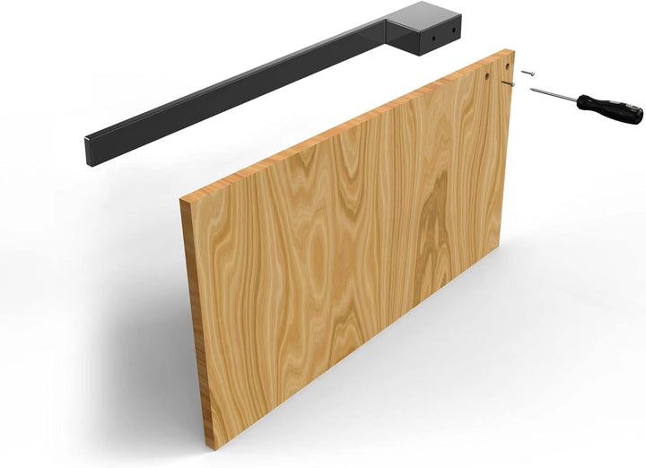 kalb | Handtuchhalter Jörn für Waschtisch, schwarz, Aluminium, Länge: 400mm, Höhe: 25mm, Tiefe: 50mm