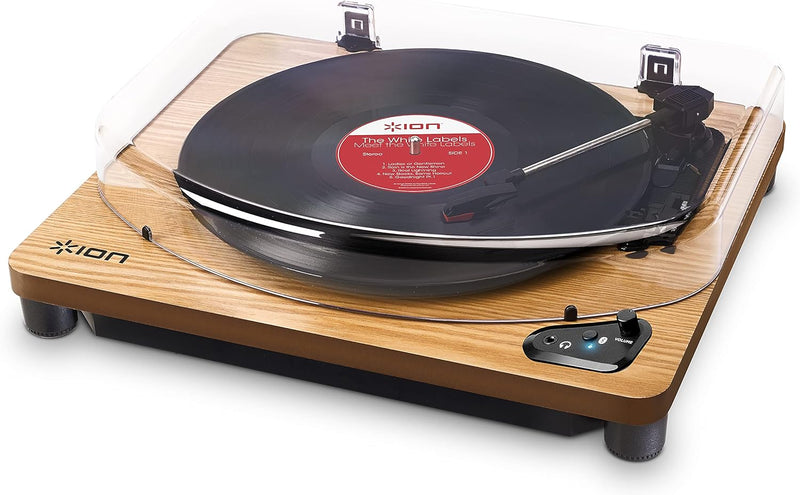 ION Audio Air LP - Vintage USB Bluetooth Plattenspieler mit drei Geschwindigkeitsstufen und Vinyl zu