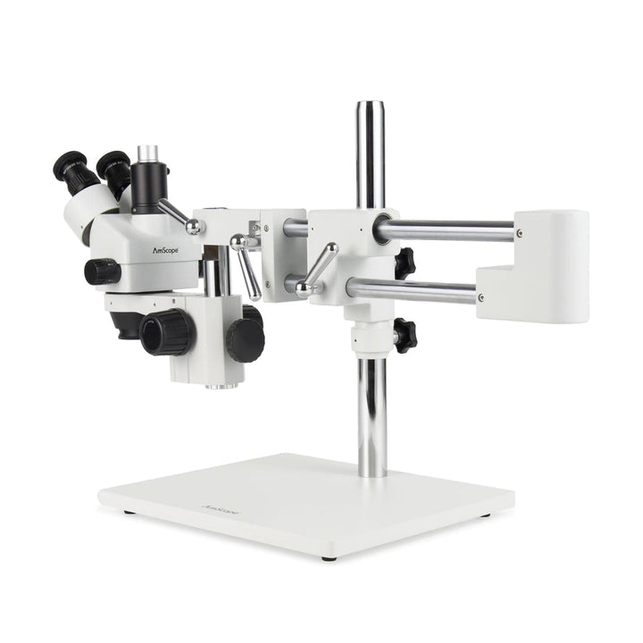 AmScope SM-4TZ-144A Trinokulares Stereomikroskop mit 4-Zonen-144-LED-Ringlicht, Ausgezeichnet mit De