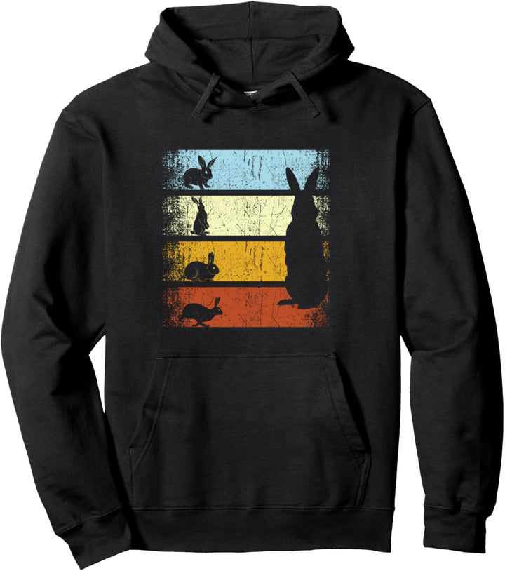 Vintage Hase Hasenbesitzer Hasenzüchter Kaninchen Hase Retro Pullover Hoodie