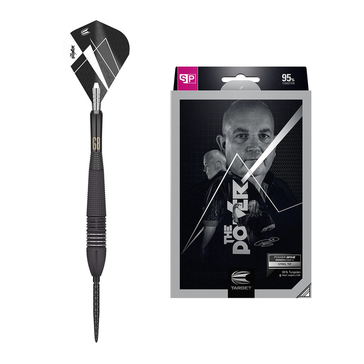 Target Darts Phil Taylor Power 9-Five 8. Gen. 95% Wolfram Swiss Point Steeldarts-Set Dartpfeile 24G,